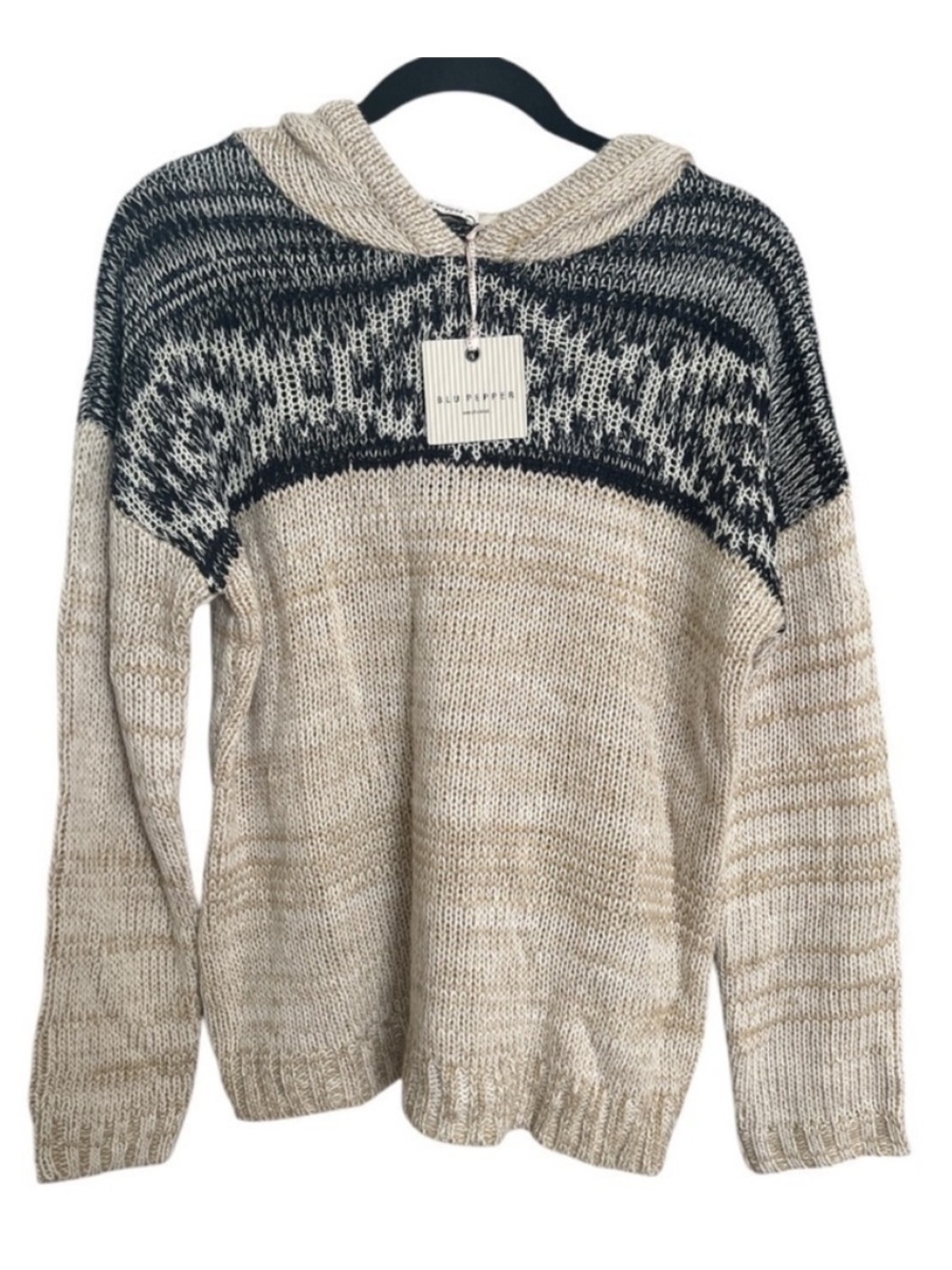 Blu Pepper Emily Knit Sweater Hooded